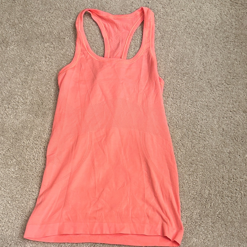 Lululemon Athletica Coral Racerback Tank Top